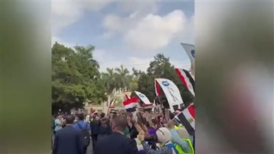 بـ هتافات«تحيا مصر».. استقبال حافل للرئيس السيسي خلال تصويته في الشيوخ| فيديو