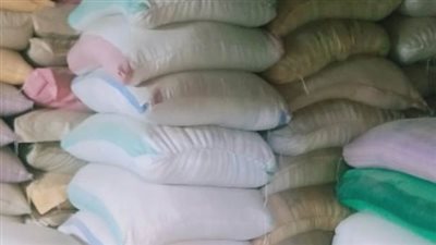 ضبط 20 طن أرز ونخالة خشنة مجهولة المصدر خلال حملة تموينية بالمنوفية