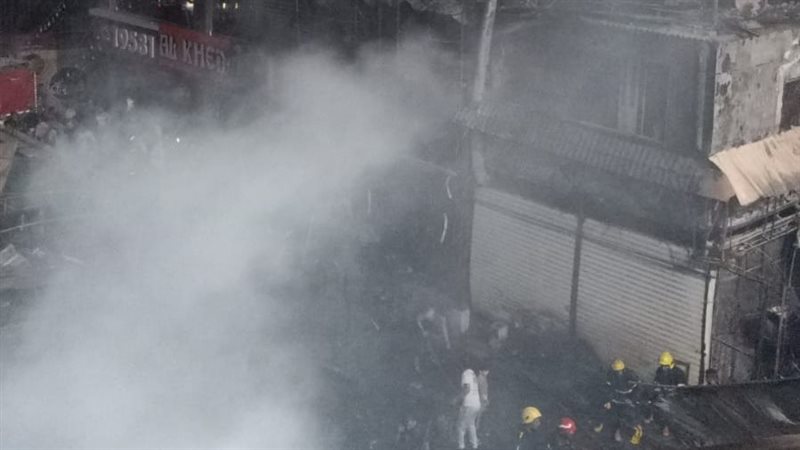 حريق بشبرا الخيمة
