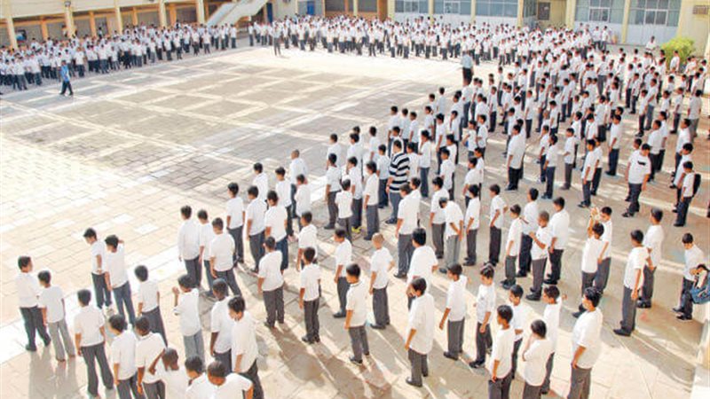 طابور المدرسة