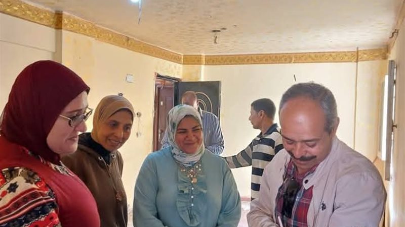 اثناء تسليم الوحدة