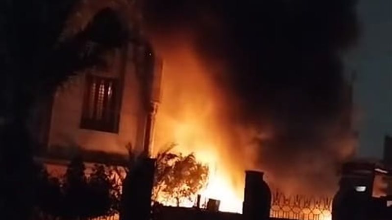 حريق مسجد بهتيم