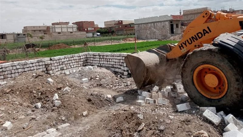 ازالة تعديات في المنيا