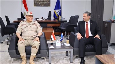 محافظ دمياط يبحث مع مساعد رئيس العمليات خطط التدريب المشترك صقر 153