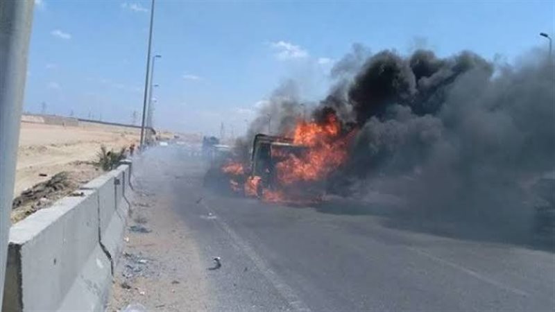 حريق سيارة