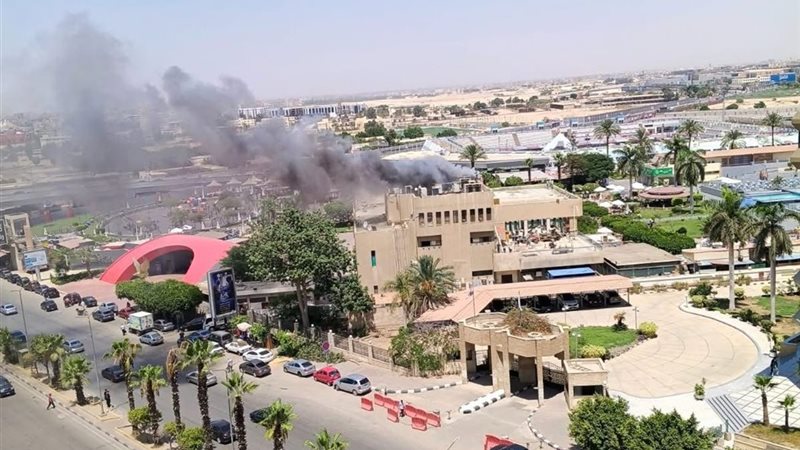 اندلاع حريق في النادي