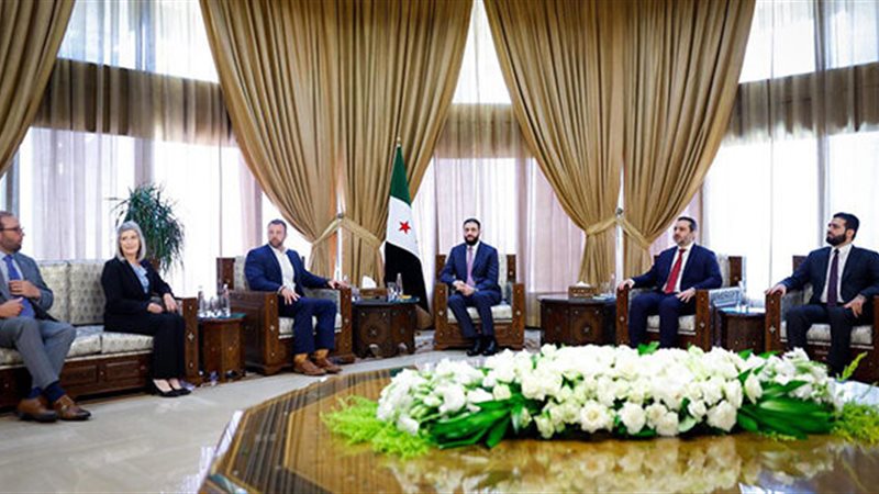 احمد الشرع والوفد