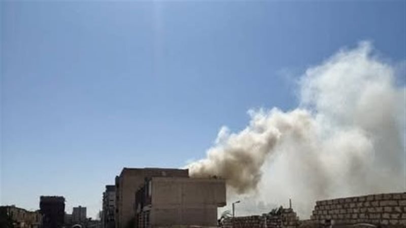 حريق هائل في مبنى