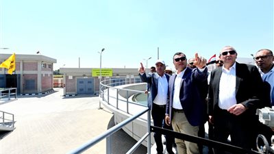 وزير الإسكان ومحافظ الغربية يختتمان جولتهما بتفقد محطة معالجة صرف صحي زفتى