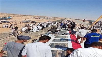 بعد تلقي العلاج.. خروج 87 مصابًا بحادث قطار مطروح من المستشفيات