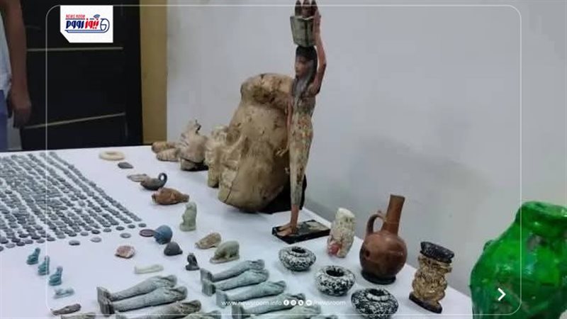ضبط تاجر اثار بالمنيا