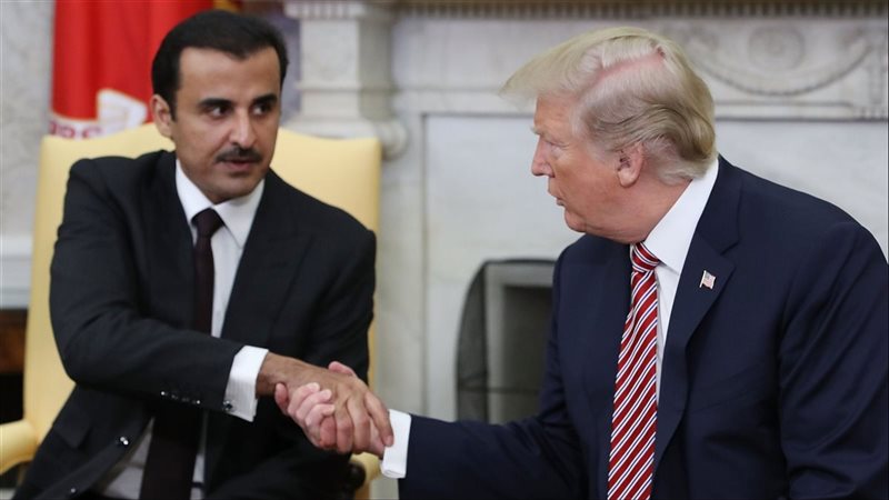 ترامب وأمير قطر