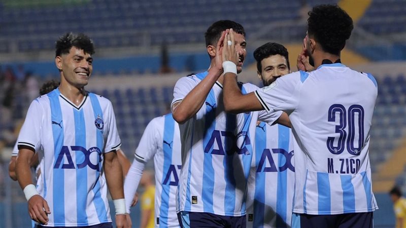 فرحة لاعبو بيراميدز