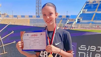 ميرنا أحمد عبد الباقي.. ابنة القليوبية تتألق في الوثب الطويل وتحصد الذهبية 