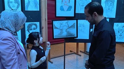 مكتبة مصر العامة تشهد فاعليات المعرض الختامي لمدرسة الرسم وفن الخط العربي