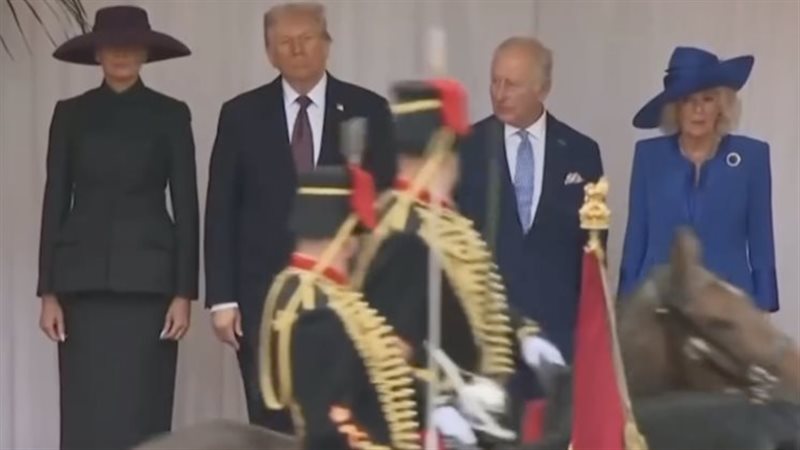 دونالد ترامب في زيارته
