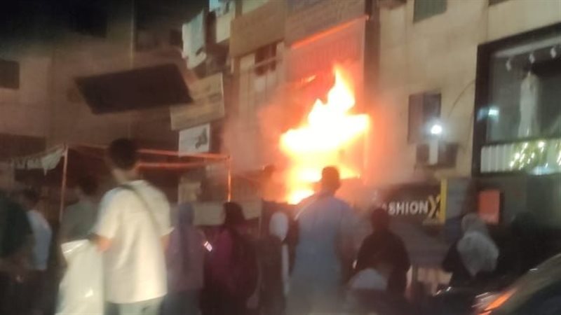 حريق محدود ببنها