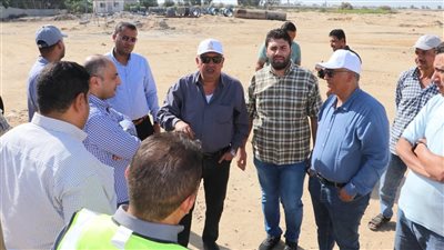 رئيس جهاز تنمية مدينة السادات يتفقد أعمال تقسيم ق10 للمطورين الصناعيين