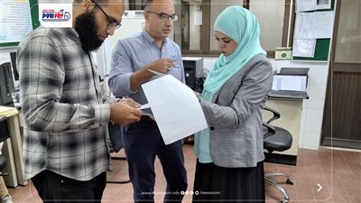 مياه الفيوم تستقبل فريق المراجعة لاعتماد شهادة الأيزو لمعمل المعايرة