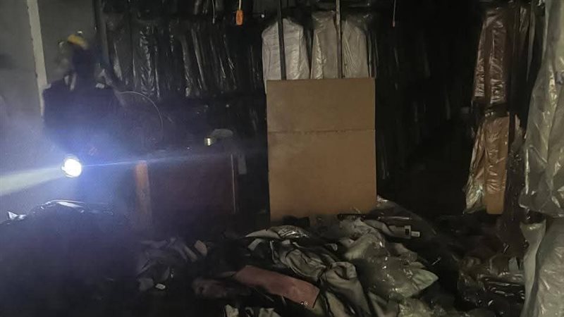 حريق مخزن - ارشيفية