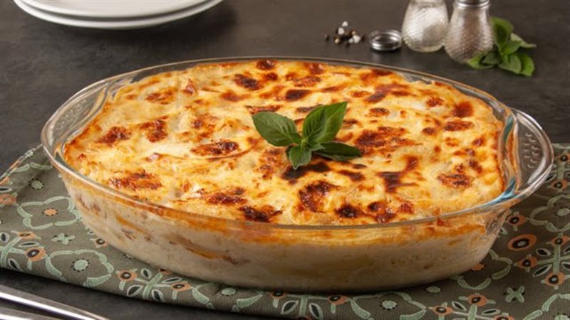 المكرونة بالبشامل