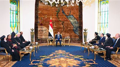 الرئيس السيسي يستقبل وفد مجلس الكنائس العالمي برئاسة القس جيري بيلاي