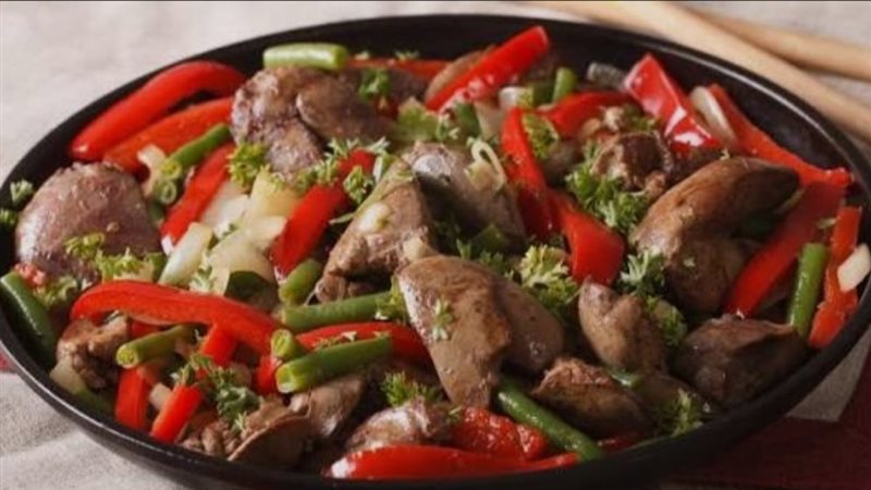 طاجن كبد وقوانص