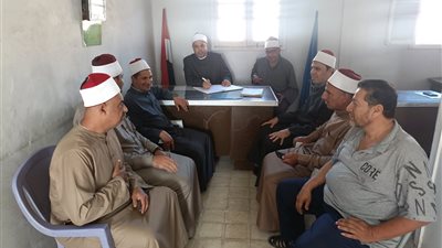 تفتيش مفاجئ لمدير أوقاف دمياط على إدارة الزرقا لضبط الأداء الدعوي
