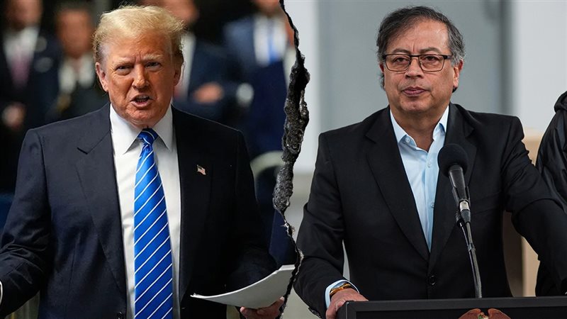 ترامب والرئيس الكولومبي