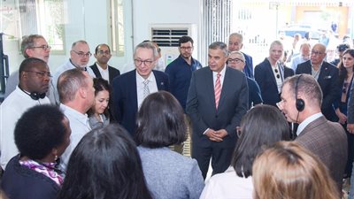 محافظ الإسكندرية يستقبل وفد رؤساء اللجان التنفيذية لوكالات الأمم المتحدة 