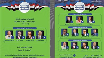 اليوم.. انطلاق انتخابات غرفة الصناعات الغذائية لاختيار مجلس إدارة جديد