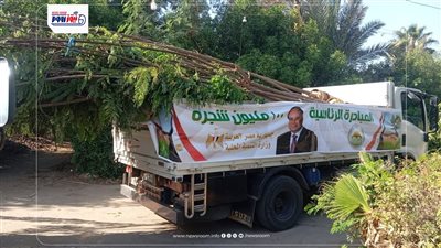 رئيس مركز أبشواي تتابع زراعة 120 شجرة ضمن مبادرة 100 مليون شجرة