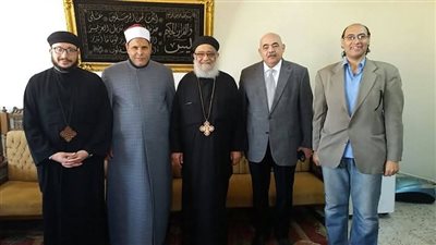 وكيل أوقاف بورسعيد يستقبل وفد المطرانية الأرثوذكسية للتهنئة بعيد الفطر المبارك