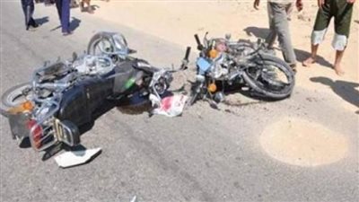مصرع شاب وإصابة 2 في حادث تصادم دراجتين ناريتين بالفيوم
