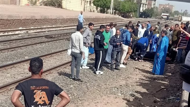 جانب من حادث القطار