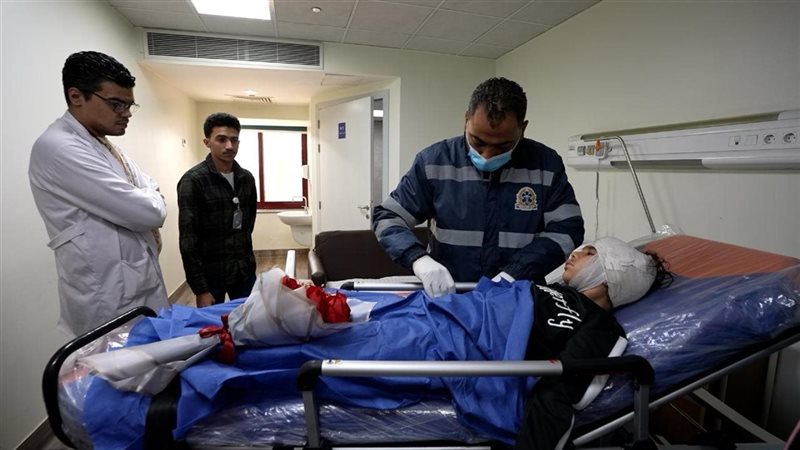 الطفلة إيمان في مستشفى