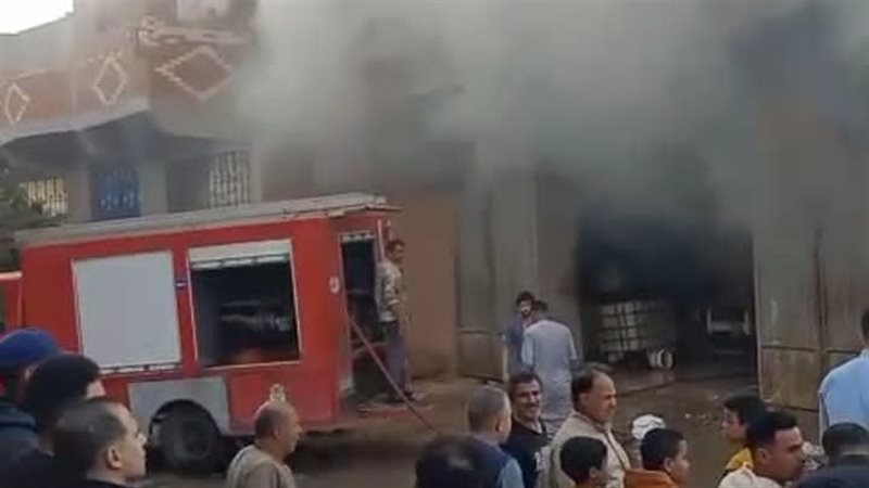 حريق مصنع صابون