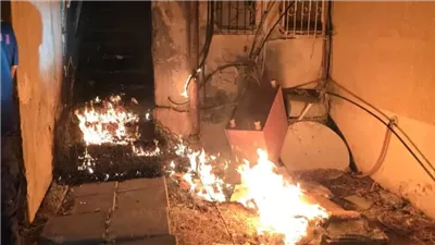 السيطرة على حريق ببرج سكنى بقرية كفر الجزار ببنها بمحافظة القليوبية 