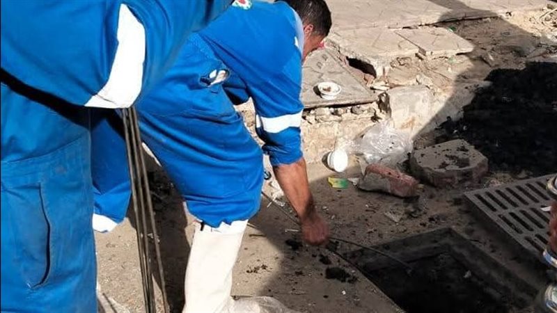 جانب من أعمال التطهير
