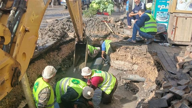 إصلاح كسر مفاجئ بخط