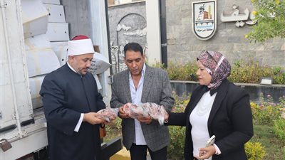 توزيع 2 طن لحوم بمراكز بني سويف ضمن مشروع صكوك الأضاحي
