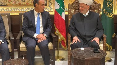 عبد العاطي يلتقي مفتي الجمهورية اللبنانية في بيروت