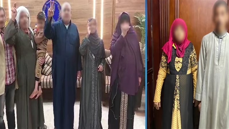 المتهم وزوجته وطفل