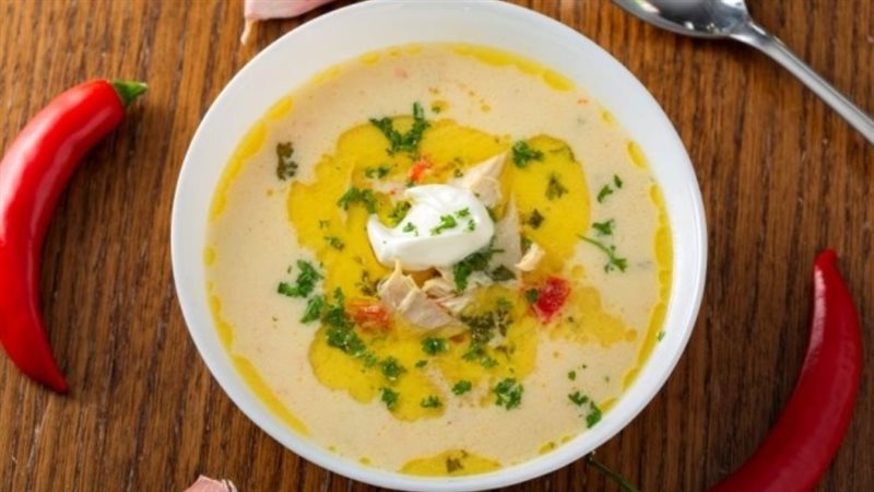 شوربة الدجاج الكيتو