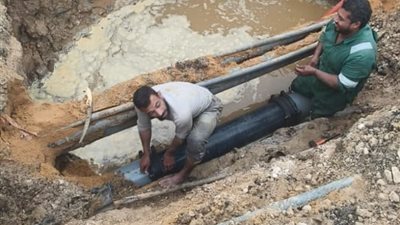رئيس مياه القناة: إصلاح كسور خطوط شبكات المياه ببورسعيد والإسماعيلية والسويس