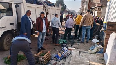 لليوم الثاني على التوالي.. منطقة حلقة السمك تشهد حملة المكبرة لرفع الإشغالات 