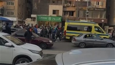 إصابة شاب في ساقه نتيجة اصطدام سيارة به في مدينة نصر 