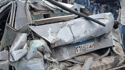 إصابة 6 أشخاص في تصادم أتوبيس بسيارة ملاكي بطريق الأدبية بالسويس