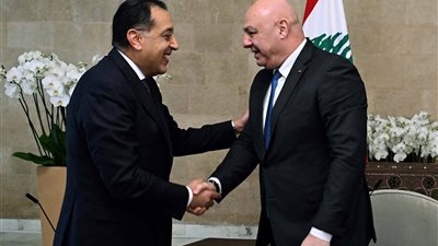 رئيس الجمهورية اللبناني يستقبل الدكتور مصطفى مدبولي 