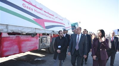 وزارة التموين تطلق القافلة الخامسة عشرة للمساعدات العاجلة إلى غزة